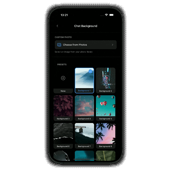 Customise Your Experience